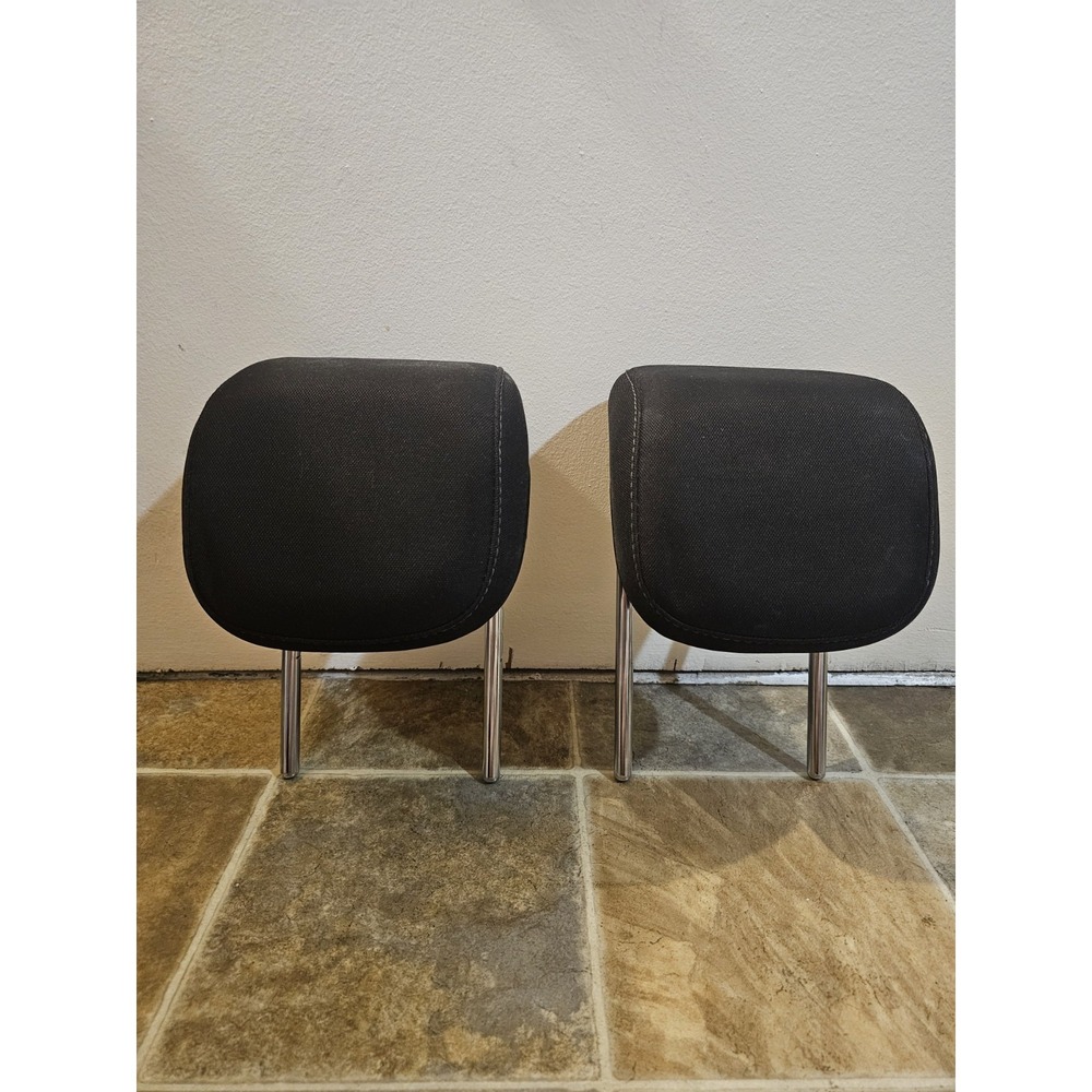 2016-2022 Chevy Chevrolet Spark Rear Headrest Set Both Pair Black Cloth Oem pair